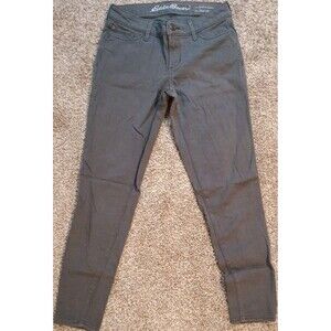 Eddie Bauer Jeans Womens Size 0 Gray Slightly Curvy Skinny Ankle Mid Rise